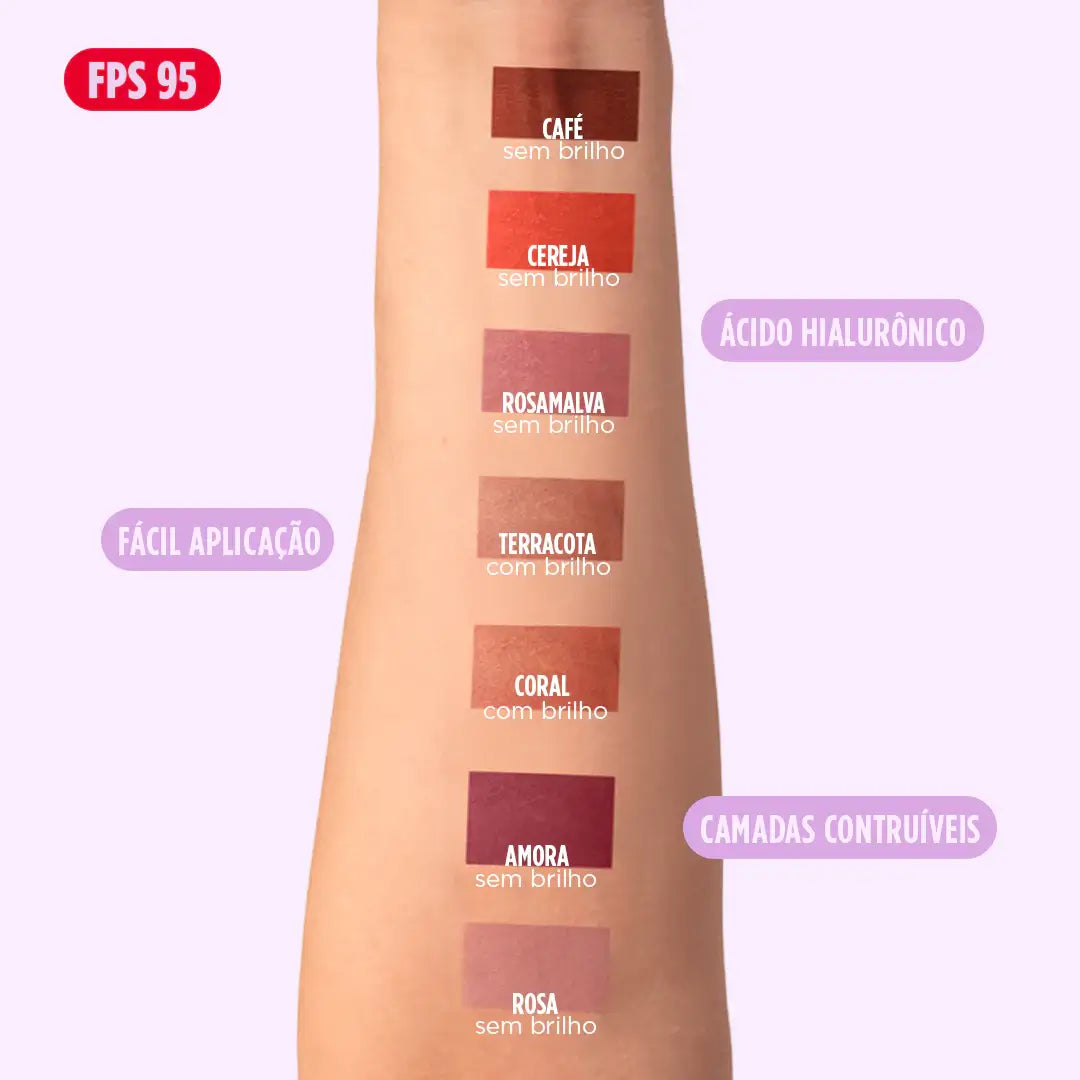Bastão 3 em 1 - Blush, Batom e Sombra FPS 95 - imagem 2